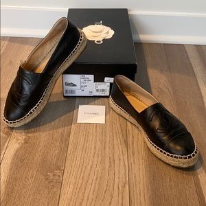 Authentic Chanel Lambskin Espadrilles